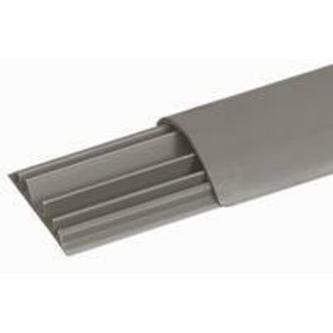 Legrand – Passage de plancher 3 compartiments 50x12mm gris RAL7030 – Capacité câblage 70mm² Ø9mm – Installation facile avec fond pré-percé