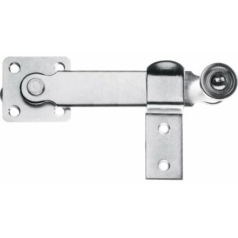 Torbel – Fléau de persienne zingué 160 x 25 mm – Finition acier zingué – Épaisseur 4 mm – Avec support pour crémone