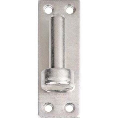 Torbel – Gond de porte sur platine 120mm – Acier zingué – Vissage pour volets – Axe diamètre 14mm – Largeur 40mm