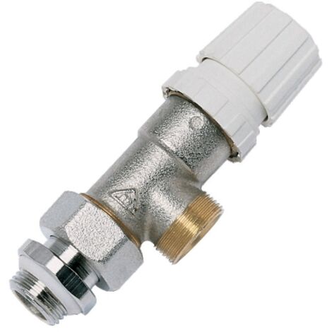 RBM – Corps thermostatique 180 équerre inversé mâle 15x21 – Filetage 1/2' – Raccordement fileté pour systèmes de chauffage (1/3)