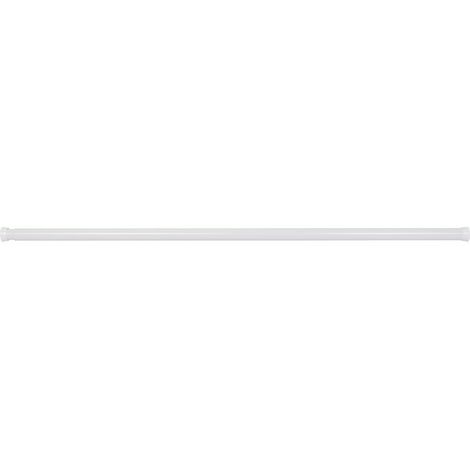 Barre droite blanc extensible - 1000 à 1800 mm - diamètre 28 mm - Bossini