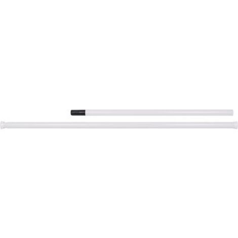 Barre droite blanc extensible - 1700 à 2500 mm - diamètre 28 mm - Bossini (1/3)