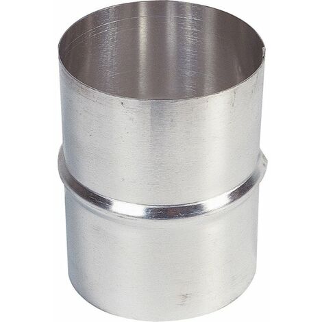 TEN – Manchon alu 120x126 pour VMC simple flux – Raccord droit en aluminium – Diamètre 120 mm pour systèmes de chauffage et fumisterie