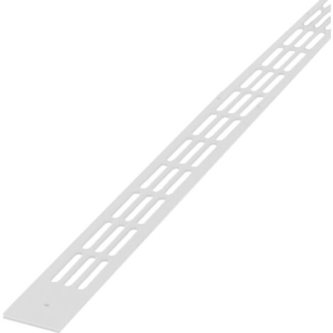 Grille plate 488 - Hauteur : 20 - Mortaise : 230X16 - Longueur : 275 - Teinte : Blanc 9016 - RENSON