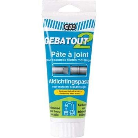 GEB – Pâte à joint pour étanchéité filetages métalliques – Compatible eau potable et gaz – Tenue à 135°C – 103960