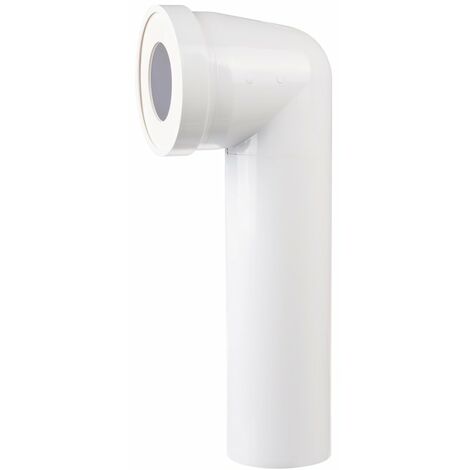 Regiplast – Coude WC coudé à 90° en PVC 93 mm – Longueur 330 mm – Joint EPDM démontable – Installation à coller (1/6)