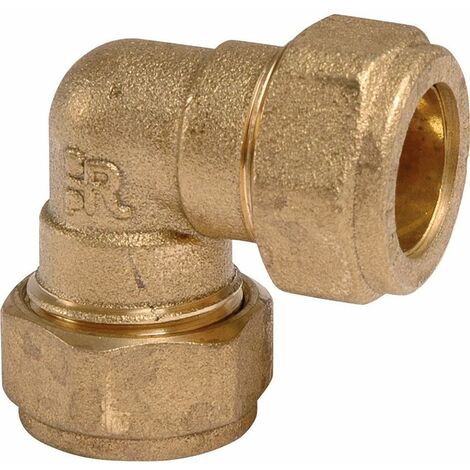 Ecolands – Raccord coudé en laiton – Coude 90° – Ø 22 mm – Pression maximale 30 bars – Convient pour installations gaz et eau