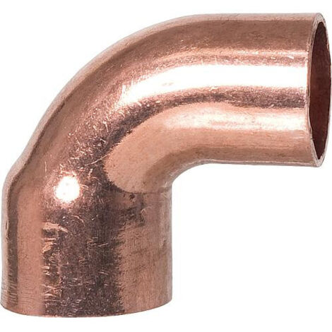 Raccord cuivre coudé 90° à souder - Mâle / femelle petit rayon - diamètre 42 mm (1/2)