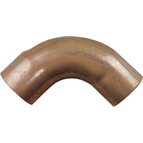 Raccord cuivre coudé 90° à souder - Mâle / femelle grand rayon - diamètre 40 mm (1/3)