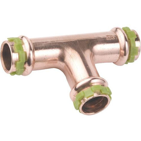Raccord cuivre en T à sertir - Femelle - diamètre 42 mm - Aalberts Integrated Piping Systems