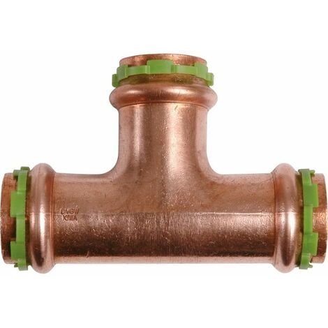 Raccord cuivre en T à sertir - Femelle - Diamètre 14 mm - Aalberts Integrated Piping Systems