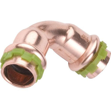 Raccord cuivre coudé 90 degrés à sertir - FFDiamètre 35 mm - Aalberts Integrated Piping Systems