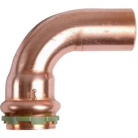 Raccord a sertir en cuivre contour V, f/m diam. 42 mm Type P5001 Coude 90°