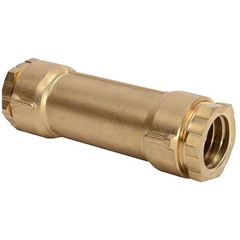 Huot – Raccord PE de réparation droit à serrage – Femelle – Ø 25 mm – Fixation à serrage pour plomberie – Raccord laiton durable