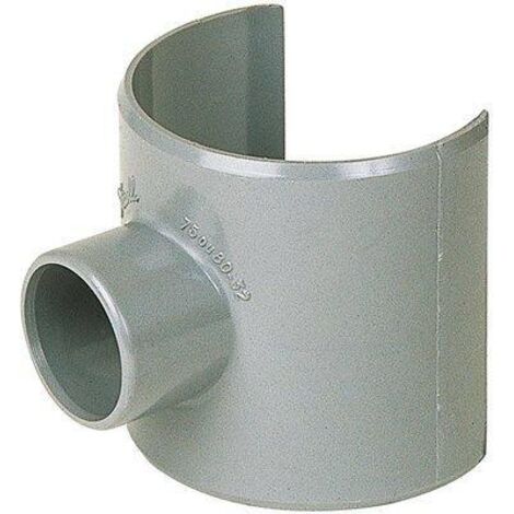 Selle de raccordement PVC gris - Femelle diamètre 100 - 32 mm - Girpi