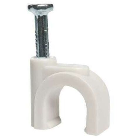 Attache à clou grise - Diamètre 13 à 14 mm - Vendu par 100 - Gewiss