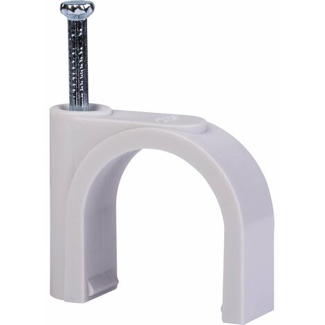Gewiss – Attache à clou en acier trempé – Diamètre 25 à 26 mm – Lot de 50 unités – Fixation solide pour câbles électriques (1/3)