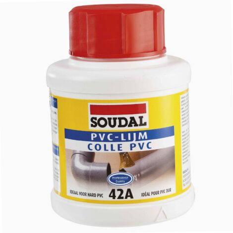 Soudal – Colle néoprène 250 ml – Application facile avec pinceau – Résistance jusqu'à 80°C – Pour collage PVC rigide - 100031SOU (1/8)
