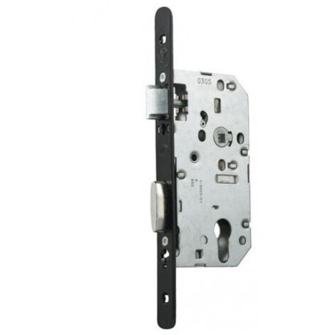 Vachette – Serrure à larder noire à fouillot sans gâche – Clé I – Axe 45 mm – Hauteur 148 mm – Largeur 78 mm – Acier pour usage intensif (1/8)