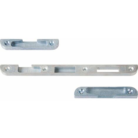 Vachette – Gâche à larder droite 16 x 10.5 mm – Forme ronde – Finition zingué blanc – Compatible serrure série 20500 – Lot de 3