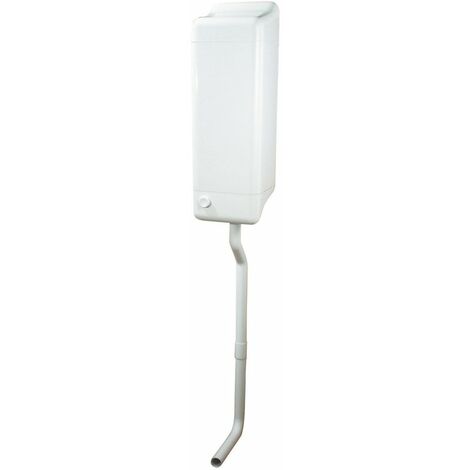 Regiplast – Réservoir de chasse d'eau semi-haut 190mm x 200mm x 575mm – Tube inclus pour siège à la turque – Économie d'eau 6/7L
