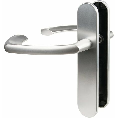 Poignée de porte intérieure - Alto XL - Vachette - Gris argent - Bec de cane - 195 mm (1/2)