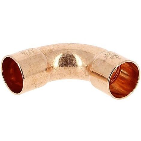 Raccord cuivre coudé 90° à souder - Femelle grand rayon - diamètre 54 mm