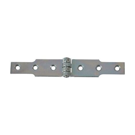 Monin – Charnière à congé 30 mm x 200 mm – Acier zingué bichromaté pour meubles – Charge maximale élevée – 427170