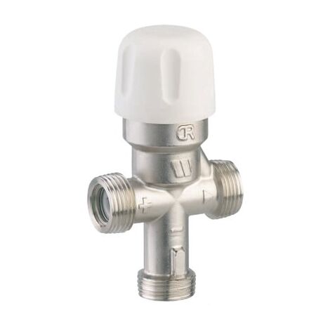 Watts – Régulateur limiteur thermostatique 3/4" – Corps laiton anticorrosion – Clapets anti-retour NF intégrés – Plage de température réglable 25-55°C