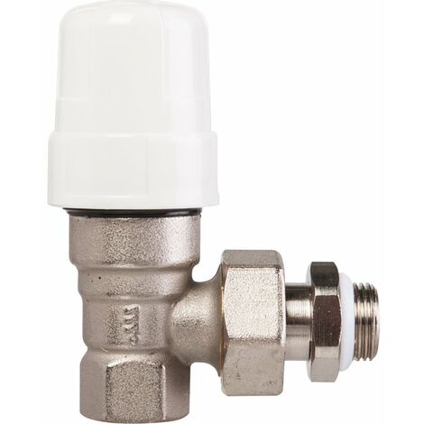 RBM – Robinet radiateur équerre thermostatique 3/4' – Raccord fileté – Longueur 139 mm – Pour régulation précise de température
