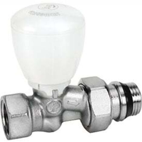 Giacomini – Robinet droit thermostatisable 15x21 – Tête thermostatique – Pour installations chauffage – R422TG