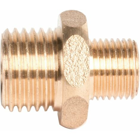 Raccord laiton hexagonal réduit à visser - M 3/8' à visser - M 1/2' - 245G