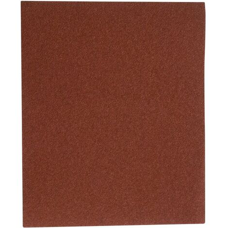 Papier abrasif corindon - 230 x 280 mm - Grain 100 - Support toile - SIA Abrasives