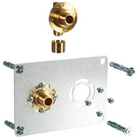 Watts – Robifix PER 12 mm – Sortie de cloison coudée M 3/8 – Entraxe 50 mm – Raccords à glissement pour tube PER – Installation facile sur plaque de plâtre (1/5)