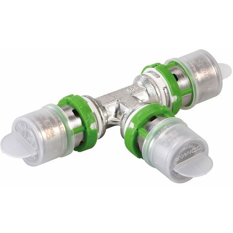 Té égal laiton multicouche à sertir Comap - Diamètre 32 mm