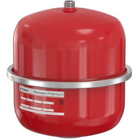 Flamco – Vase d'expansion 12 l – Acier rouge – Pression maximale 3 bar – Compatible chauffage et climatisation – Norme EN12828