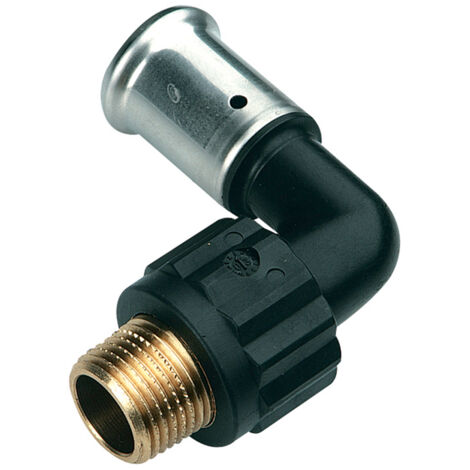 Coude multicouche à visser Henco - Mâle 1' 1/4 - Diamètre 40 mm - PVDF (1/3)