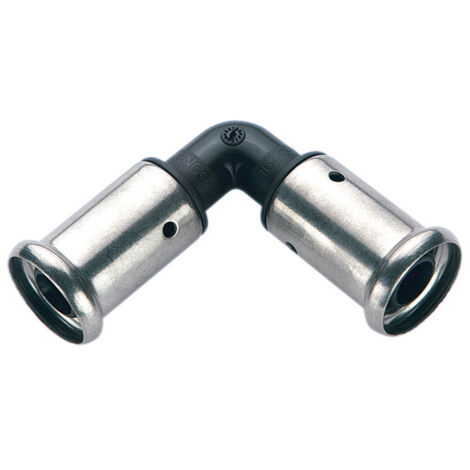 Coude égal multicouche à sertir Henco - Diamètre 50 mm - PVDF (1/2)