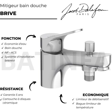 Mitigeur bain douche JACOB DELAFON Brive