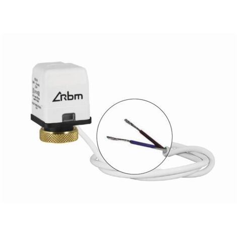 RBM – Servomoteur chauffage central électrothermique 230 V – Spécifique pour vannes thermostatisables – Sans microrupteur auxiliaire