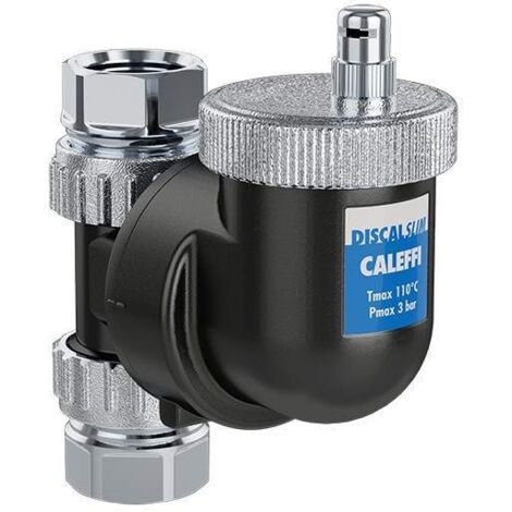 Caleffi – Dégazeur DISCALSLIM® 551805 – Corps technopolymère 3/4' F – Purgeur automatique à flotteur – Pression max 3 bar