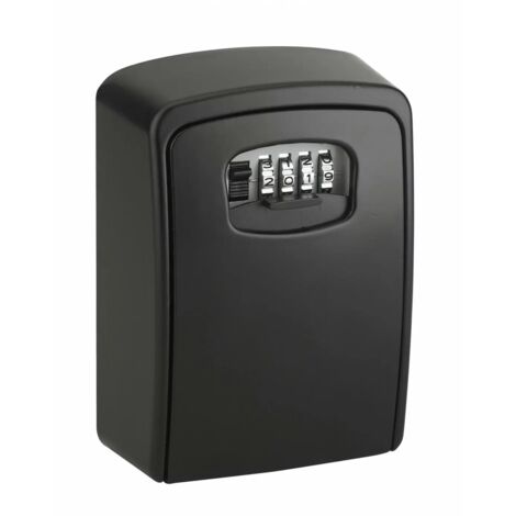 Thirard – Boîte à clés à combinaison 4 chiffres – Dimensions 145x105x55mm – Acier noir – Étanchéité contre la rouille pour extérieur