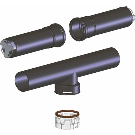 Terminal de toiture extensible 80 mm – Compatible chaudières à ventouses gaz et fioul – Température maximale 120°C – Garantie 2 ans (1/2)