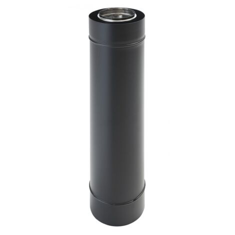 TEN – Conduit télescopique pour poêles à granulés – Acier inoxydable et galvanisé – Ø80/125mm – Longueur réglable 400mm – Fabrication française