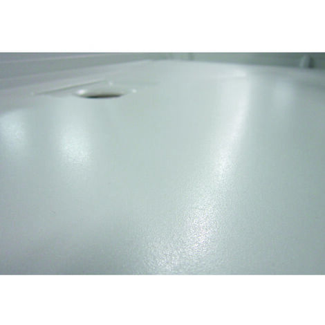Receveur de douche extra plat - Kinesurf - Kinedo - 120 x 80 x 4 cm - Blanc - Bonde centrée sur la largeur