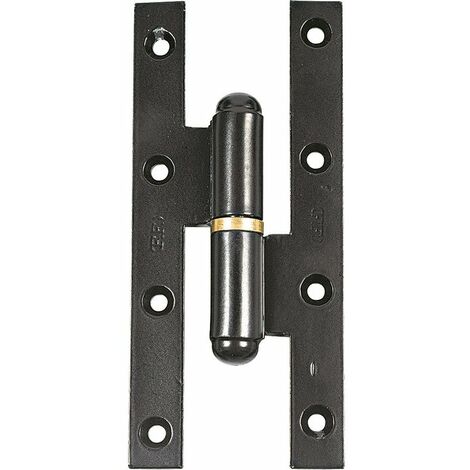 Paumelle standard droite noire - 160 mm x 70 mm - Clemenson