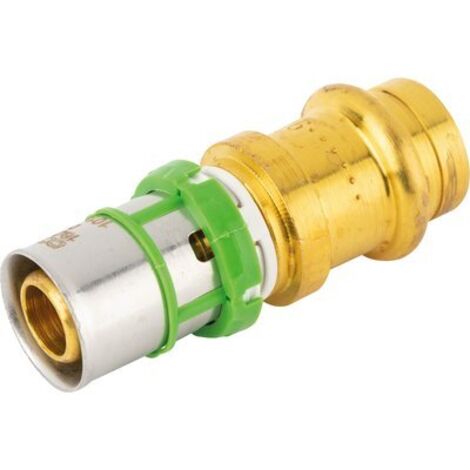 Comap – Raccord multicouche droit à sertir en laiton – Diamètre 20 mm multicouche et 22 mm cuivre – Pression 10 bar – Installation rapide