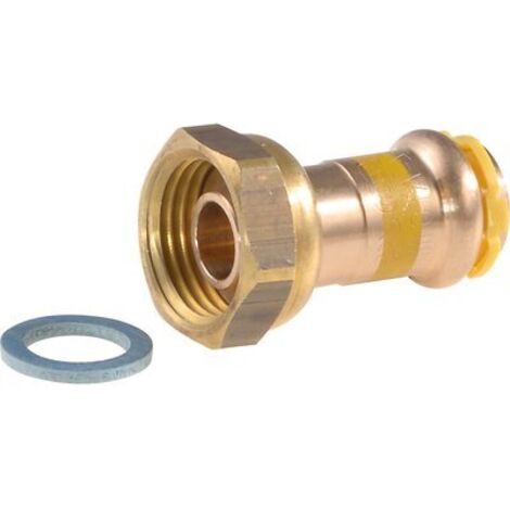Raccord à écrou tournant à sertir - Aalberts Integrated Piping Systems - Femelle 1/2' - DN12