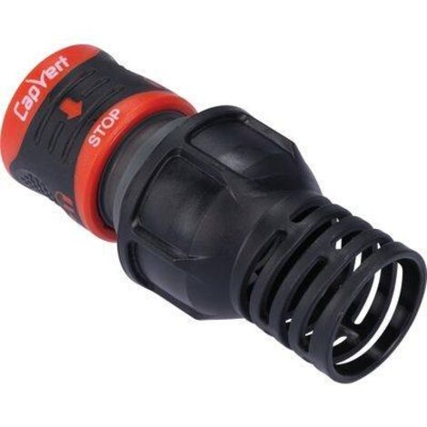 Raccord rapide stop d'arrosage avec blocage et maintien - Lock - Capvert - Diamètre 15 -19 mm - Brochable (1/4)