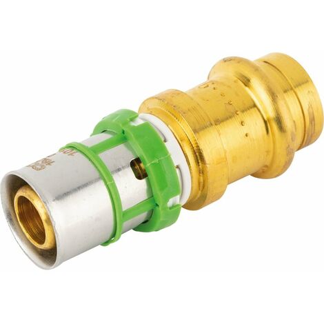 Raccord passerelle droit cuivre multicouche à sertir - Diamètre multicouche 26 mm - Diamètre cuivre 22 mm